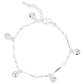 Hot Sale Silver Colors Ankle Bracelets for WomenBell Pendants Anklets Foot Jewelry Accessories for Girls Summer Beach