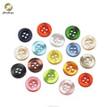 Customize logo Shirt Resin Pearl Plastic Button Suits Round 4 Holes Plastic Button Transparent Button for Garment