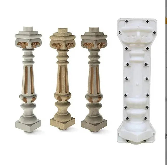 Precast Garden Decorative Roman Pillar Shape Concrete Baluster Mold for Sale