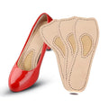 Leather Insoles 3/4 Length Arch Support Non-slip Arching Cushions Orthopedic Hips for High Heels Shoes Insoles Pads Woman