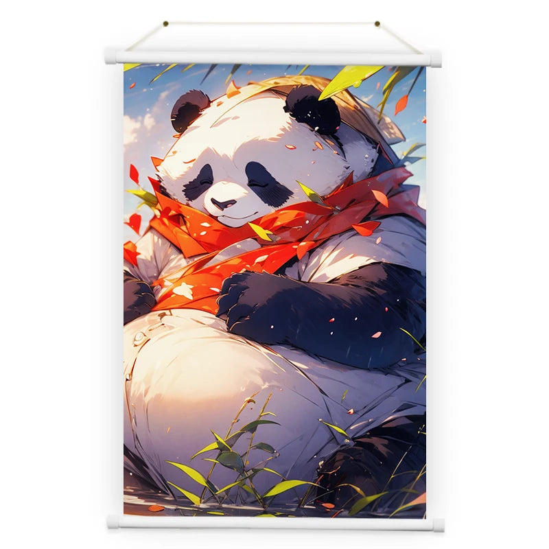Factory Cartoon Printing Hanging Poster Custom Canvas Banner Wall Art High Quality Decoration Scrolls Wall Poster Modern Style