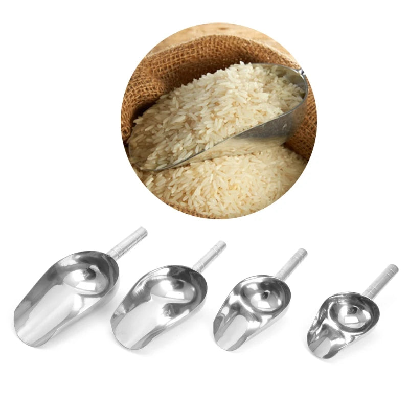 Thickened Stainless Steel Reusable Portable Multifunctional Dishwasher Safe Modern Flat Bottom Ice Shovel Ice Cream Scoop Tool