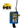 High Quality 7.4v 1500mah Great Power 7.4v Battery Pack Rechargeable 1.5Ah for Toy