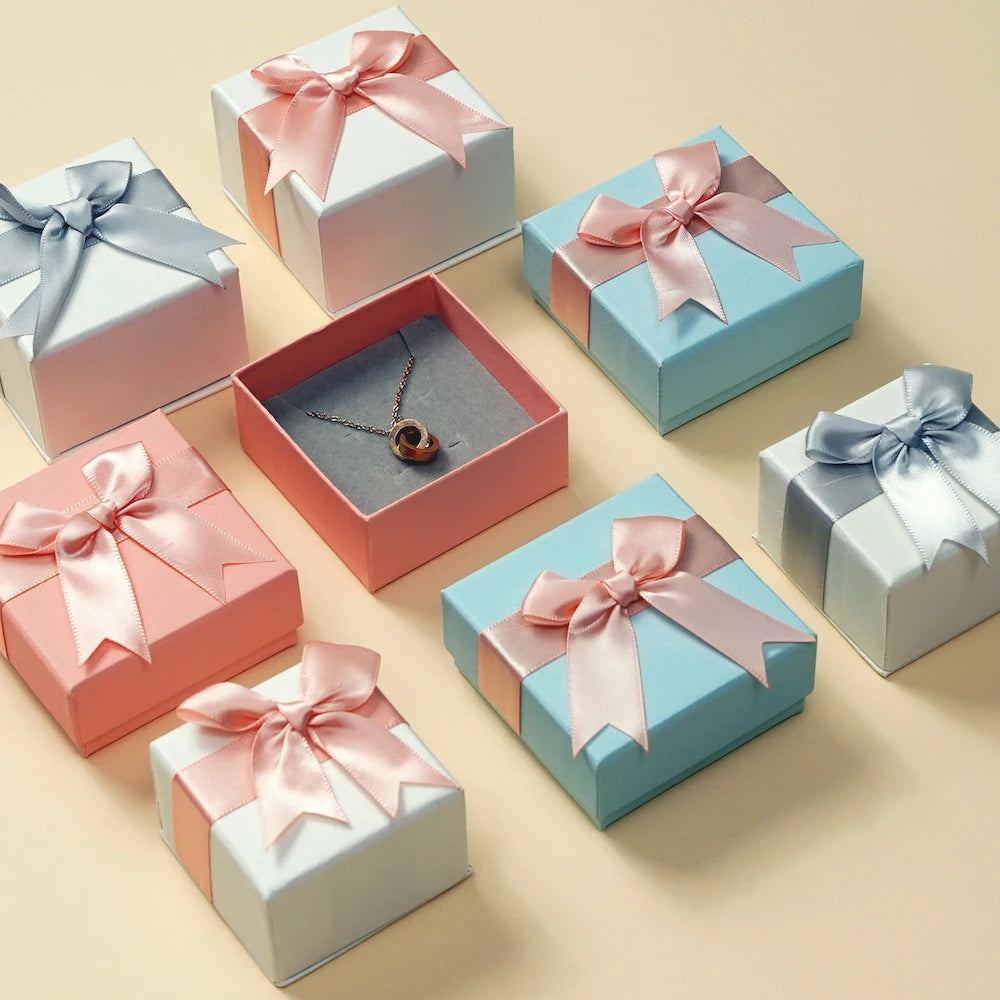 Custom logo Jewellery Gift Paper Box Packaging Jewelry Boxes