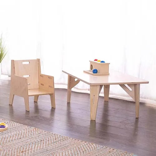 Montessori Adjustable Desk Chair Set for Kids 50 Pack-Child-Friendly Weaning Table for Outdoor Kitchen Learning School Bedroom OEM