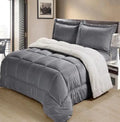 The Sabanas Polyester Fleece Faux Suede Bedding Winter Comforter Set MegaBDM