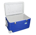 Wholesale Suit Capacity PU Foaming 55L Moveable Car Trunk Heavy Duty Ice Cooler Box with Wheels and Handle
