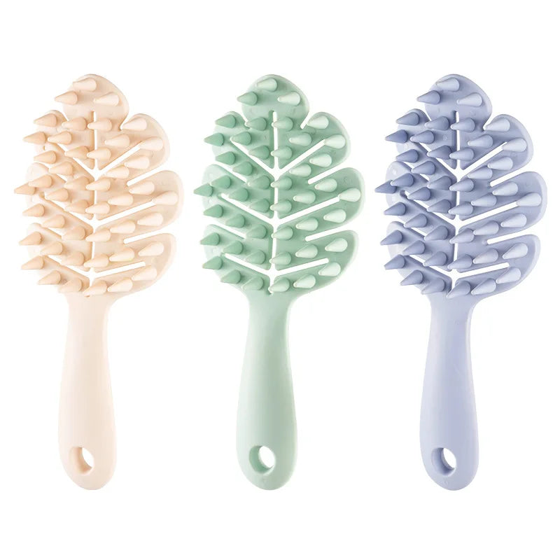 Gmagic Hair Care Tools Hair Washing Detangling Shampoo Brush for Hair Deep Cleaning Long Handle Exfoliating Scalp Massager Brush