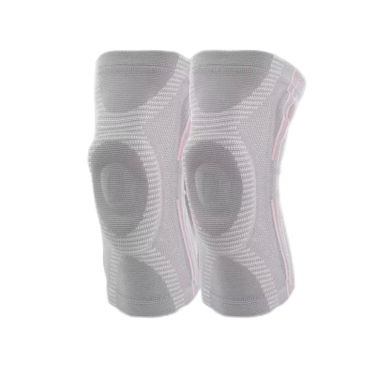 HX011 Ollas Sports Knee Support Brace With Springs Compression Knitted Running  Silicone Knee Pads