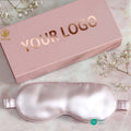 Wholesale Customizing Logo Private Label Eyemask Sleep Satin Silk Eye Mask Travel Natural Adjustable Silk Sleep Eye Shade
