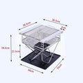 Outdoor Camping Hiking Stainless Steel Collapsible Portable Barbecue Charcoal Grill