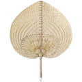 Traditional Chinese Bamboo Fan Gifts Personalized Hand Crafted Handmade Wicker Natural Palm Leaf Hand Fans