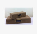 Custom Modern Style Faux Leather Decorative Jewelry Organizer Box Wooden Accessory Organizer