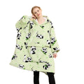 Custom Factory New Product Accept Print Logo Unique Personality Oversized Fleece Unisex Plush Super Soft Hoodie Blanket