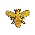 Wholesale Self-adhesive Iron on Patch Custom Small Bee Logo Embroidered Patches