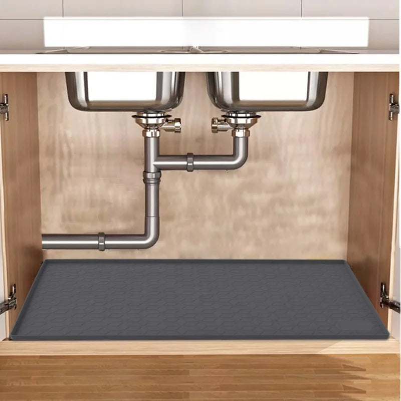 Hot Sale Silicon Under the Sink Silicone Mat Waterproof Cabinet Protection Mat Anti-slip Washable Kitchen Sink Mat