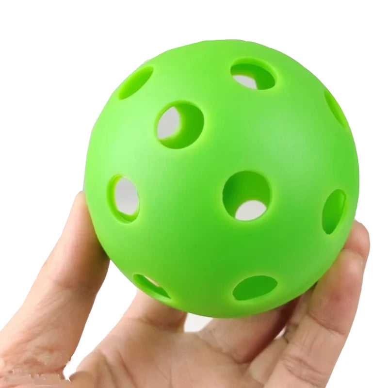 Wholesale 72mm 26 Holes Green Colors EVA Soft Material Standard Size Airflow Hollow Training Baseball
