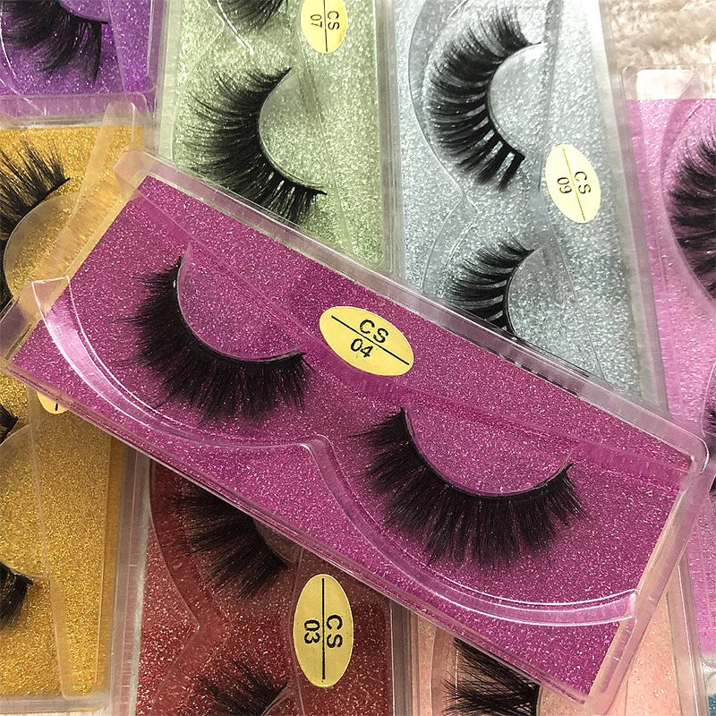 Private Label Fake Lashes 25mm 3D 5D Full Strip Lashes Vendor Natural Soft  False Eyelashes Extensions