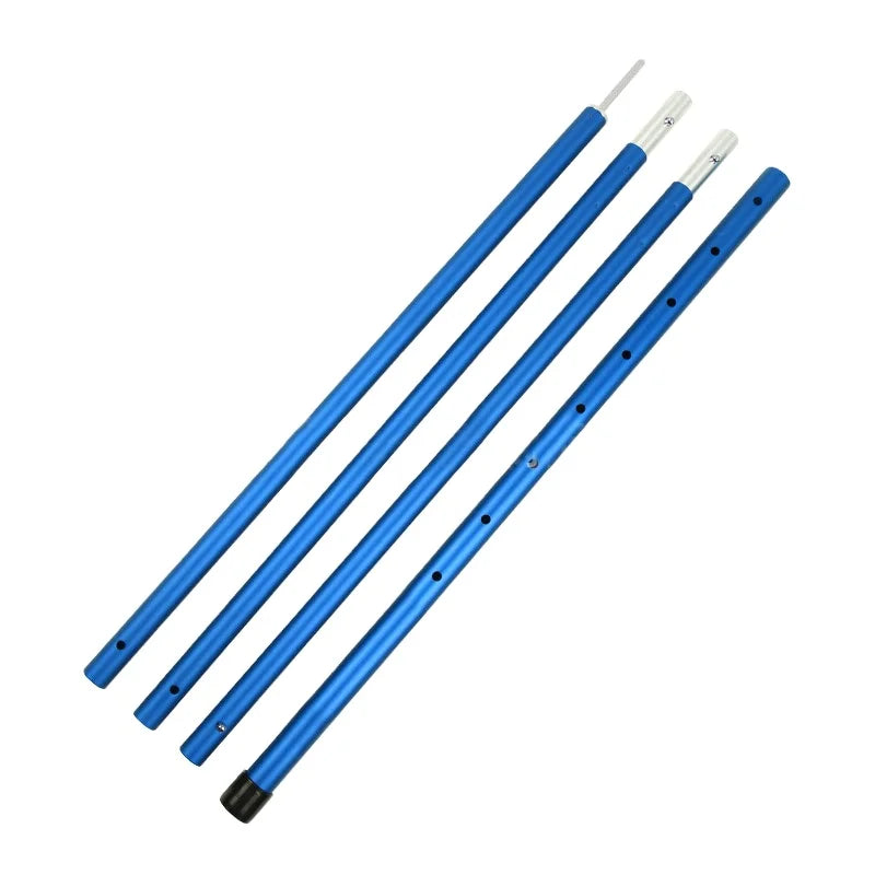 Customized Anodized Folding Extension Aluminum 6061 Tarp Tent Awning Support Rod Tube Pipe Pole Telescopic Tent Pole