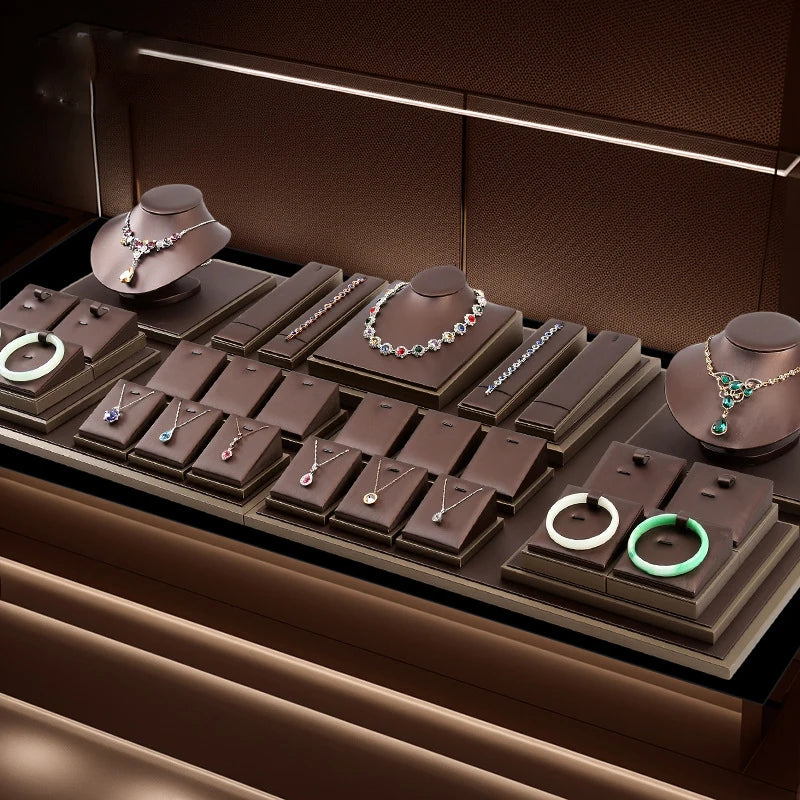 Luxury Necklace Bracelet Jewelry Display Set Ring Earrings Pendant Jewelry Display Props Jewelry Display Rack for Counter