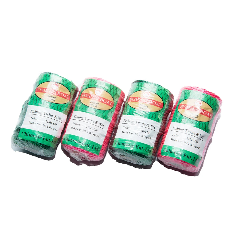 Customized 210D/120PLY Polyester Twine 1/2 LB/SPOOL for Fishing Packing & Fishing Ropes