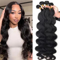 12A Human Hair Bundles 20 22 24 26 Inch Body Wave Bundles Human Hair 100% Unprocessed Brazilian Virgin Hair Natural Black