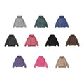 Custom 420Gsm Oversized Cotton Pullover Vintage Stone Acid Washed Hoodie for Men Pocket Autumn Solid Plain Dyed Techniques