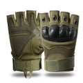 YAKEDA Cycling Climbing Hiking Fingerless Gloves Guante Tactico Hard Knuckle Padded Half Finger Tactical Gloves