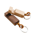 Portable Wooden Phone Holder with Key Chain Mobile Phone Stand Keychain Custom logo
