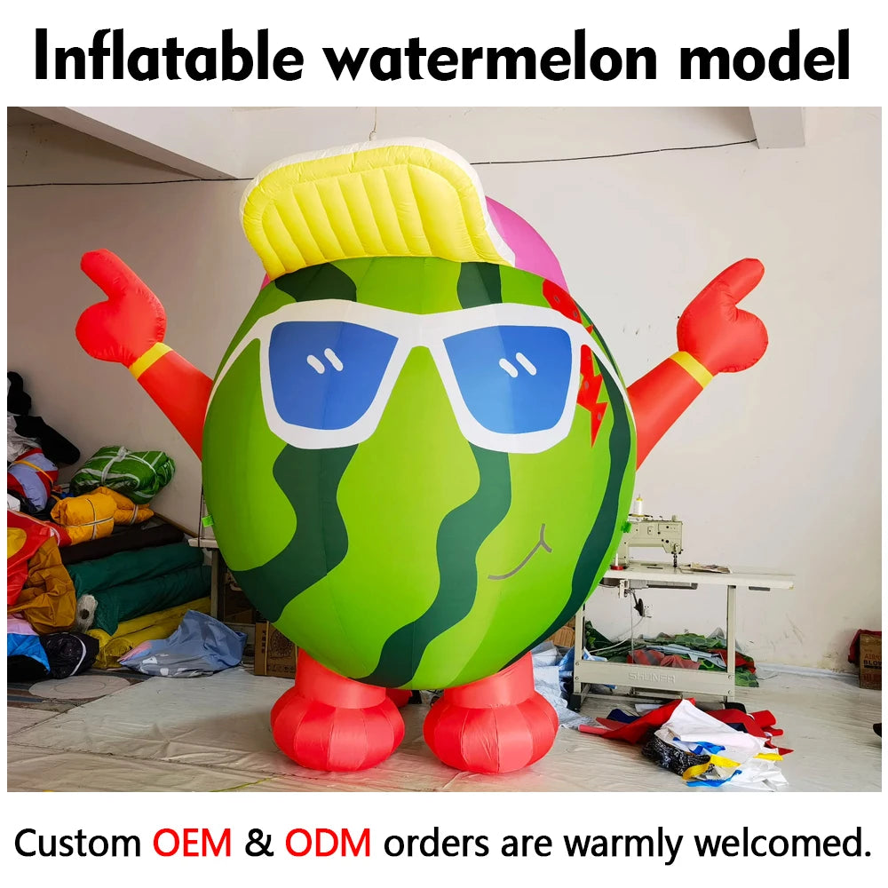Customized Summer Cool Festival Activity Inflatable Fruit Inflatable Cartoon Watermelon