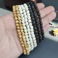 OB112 Tiny Mini Hand Carved Natural Ox Bone Skull Ghost Beads Brown Black White Bone Skeleton Beads for Jewelry Making