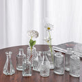 Luxury Glass Table Vases Decoration Flower Bottle Vases Transparent 10pcs Set Wedding Art Deco Glass & Crystal Vases