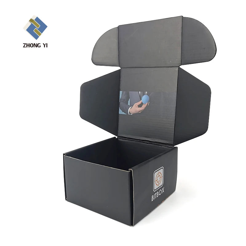 E Flute Custom Logo Printing Corrugated Gift Mailers Shipping Paper Packaging Boxes