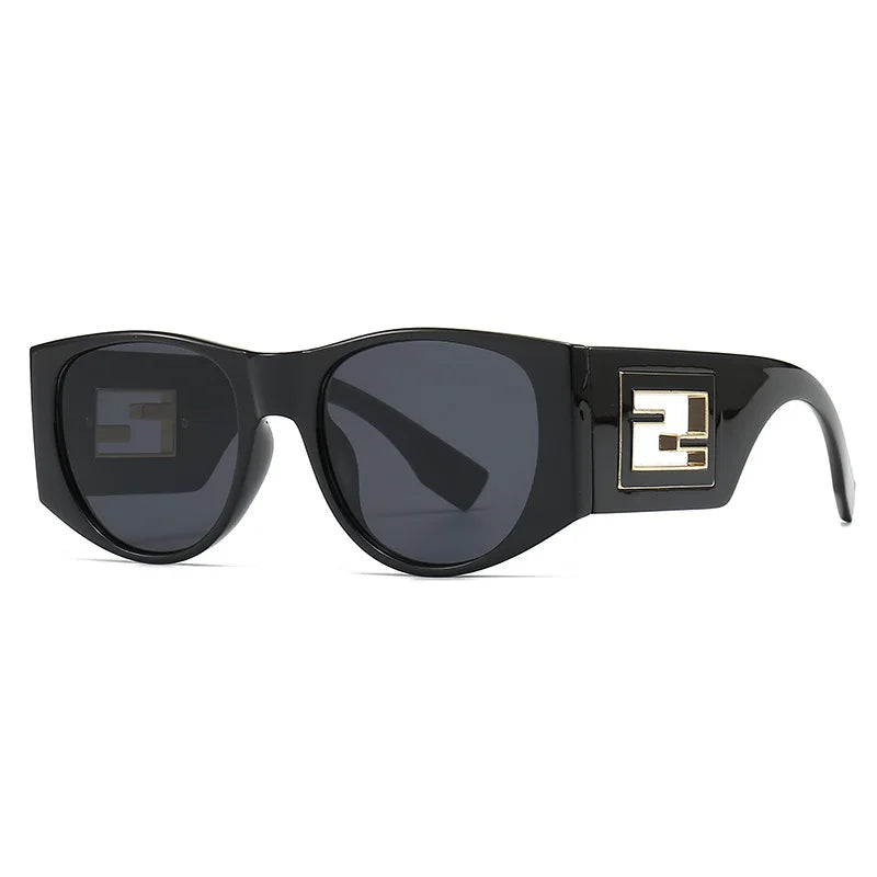 2024 Fashion Classic Oval Shades Uv400 Retro Luxury Sunglasses Women Men High Quality Modern Lunette De Soleil