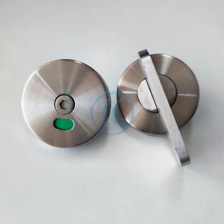 Heavy Duty Stainless Steel Toilet Hardware Fittings 304SS Toilet Cubicle Partition Indicator Lock for Public WC