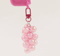 Creative Color Bead String Car Key Chain Pendant Small Fresh Color Simulation Grape Accessories Headset Decoration