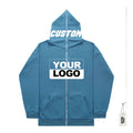 Quality Wholesale Soft Mens Oversized Hoodies Vintage Customization Men's Cotton Hoodie With Zipper Embroidery