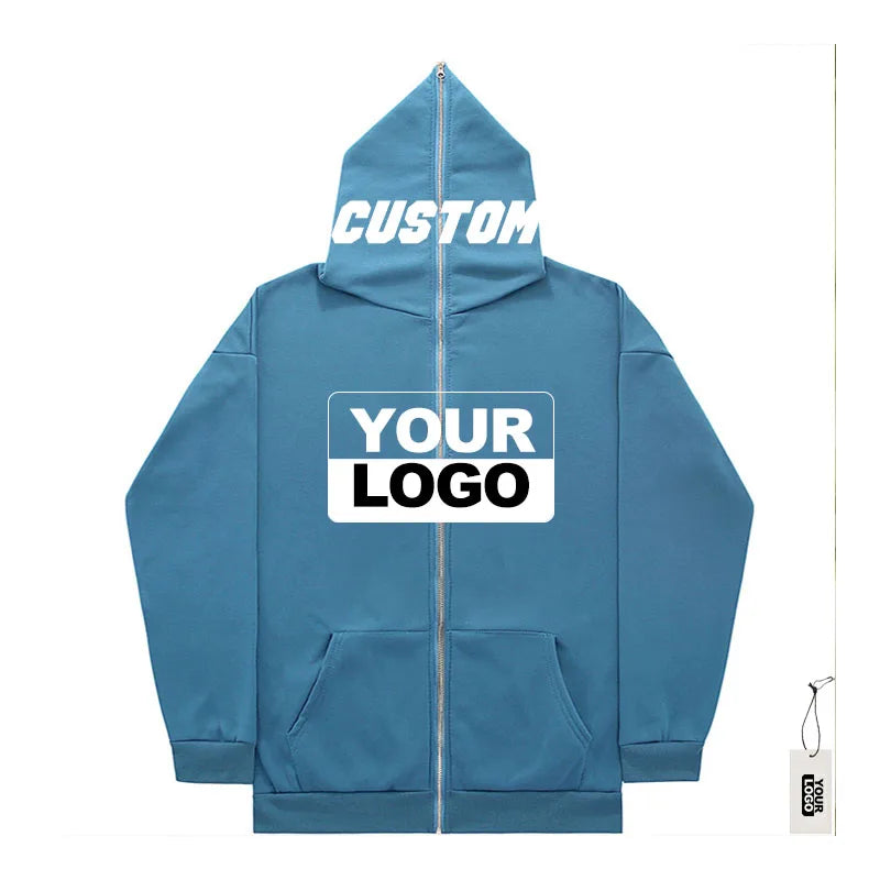 Quality Wholesale Soft Mens Oversized Hoodies Vintage Customization Men's Cotton Hoodie With Zipper Embroidery