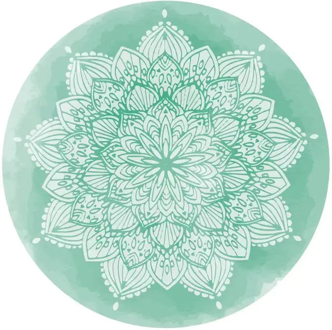 Custom Color 3.5mm Round Eco-Friendly Travel Yoga Mat Custom Circle Rubber Exercise Mat