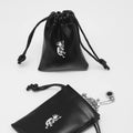 Small Luxury PU Leather Scratch Resistant Drawstring Jewelry Pouch with Customizable Size