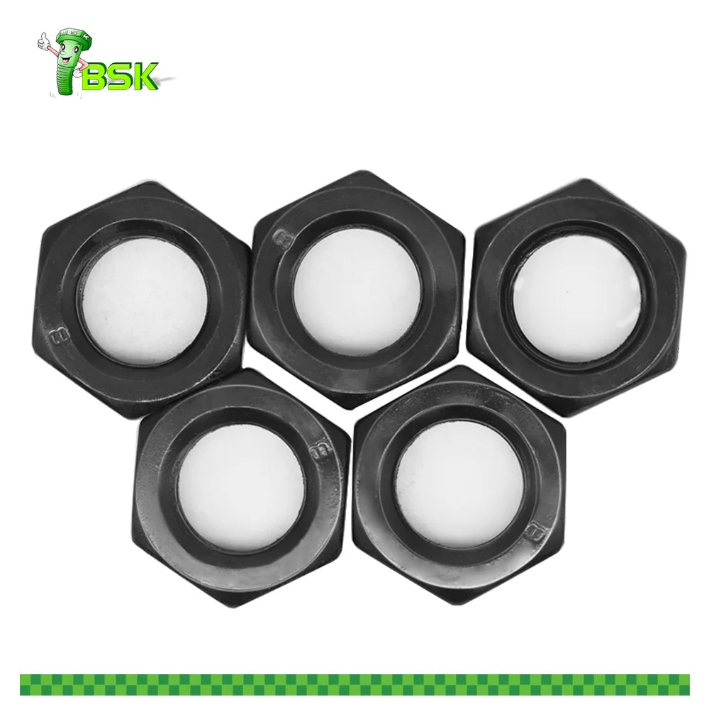 Hex Nut Din934 Hex Bolts and Nuts  Black Zinc Plated Din934 Carbon Steel Hex Nut