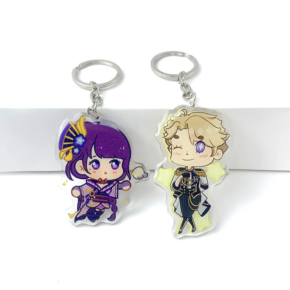 New Craft Custom Keychain Acrylic Transparent Charm Gift Epoxy Resin