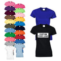 Custom Logo Printed Blank Tshirts Wholesale 180gsm 100% Cotton Summer Casual Adults Knitted Plain Women T Shirts