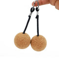 Eco-Friendly Custom Soft Cork Ball Keychain With Branding Floating Key Chains Float Keychain