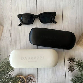 Custom Logo Marble Leather Sunglass Case Fashionable Protective PU and Iron Glasses Case Packaging