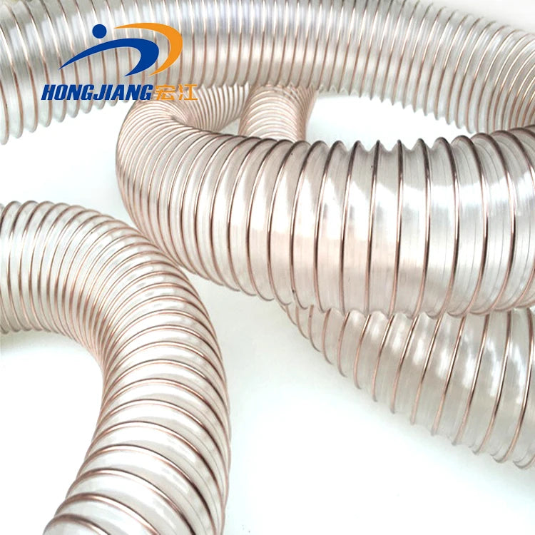 Hjsko Factory Price 25-500mm Steel Wire PU Duct Hose 10-20m Length ISO Standard
