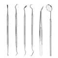 Professional 6-Pack Tartar Plaque Remover Stainless Steel Dental Scaler Tool Multi-Purpose Oral Hygiene Product