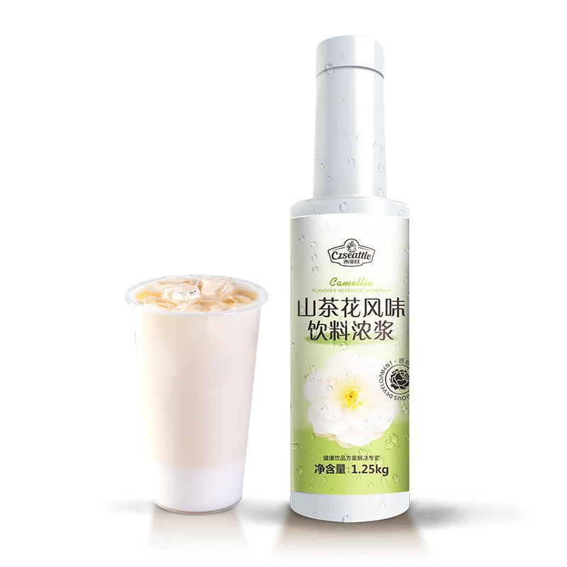 Czseattle Camellia Flavored Drink & Beverage Concentrated Flavored Syrup for Bubble Tea Special Fresh Juice