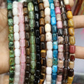 New Arrival 6x9mm Cylinder Beads Natural Stone Amazonite Amethyst Opal Tiger Eye Tube Beads Jewelry Making