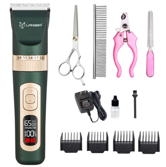 Professional Pet Dog Cat Hair Trimmer Clippers Shaver Grooming Kit Clippers Cordless Cat Dog Pet Hair Clipper for Dog Cat